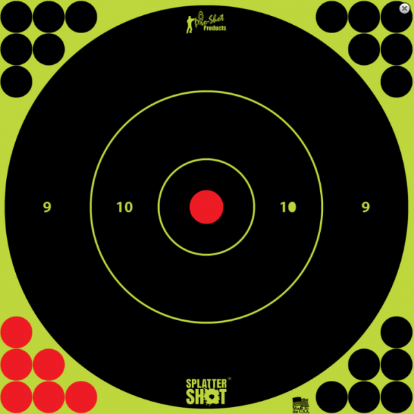 Pro Shot Splatter Shot Peel & Stick Targets - 12" 5 Qty Pack