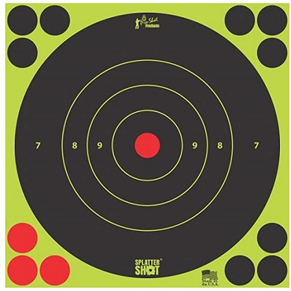 Pro Shot Splatter Shot Peel & Stick Targets - 8" 6 Qty Pack